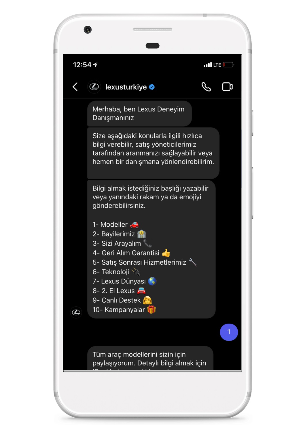 Lexus Türkiye'den Bir İlk: Yapay Zekalı Instagram Danışmanı