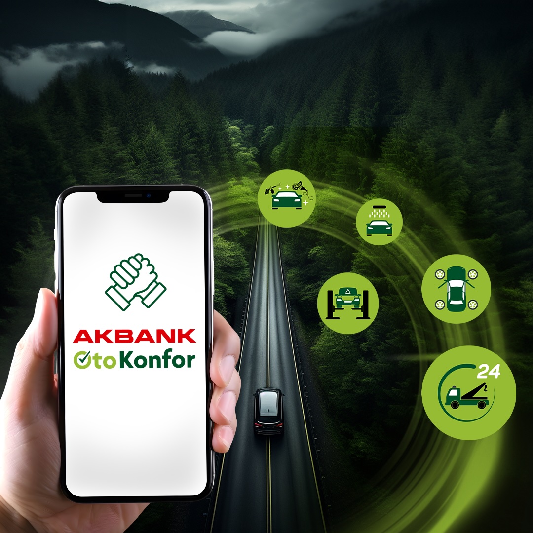 Otokonfor artık Akbank Mobil'de